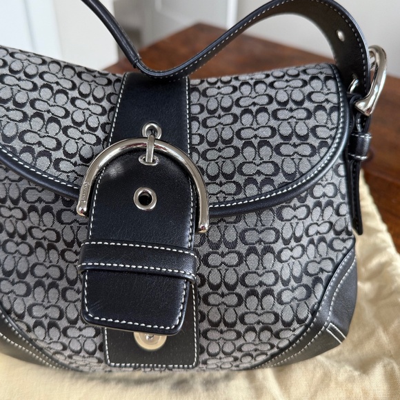 Coach Soho Flap Bag In Signature Textile Jacquard - Picture 3 of 7